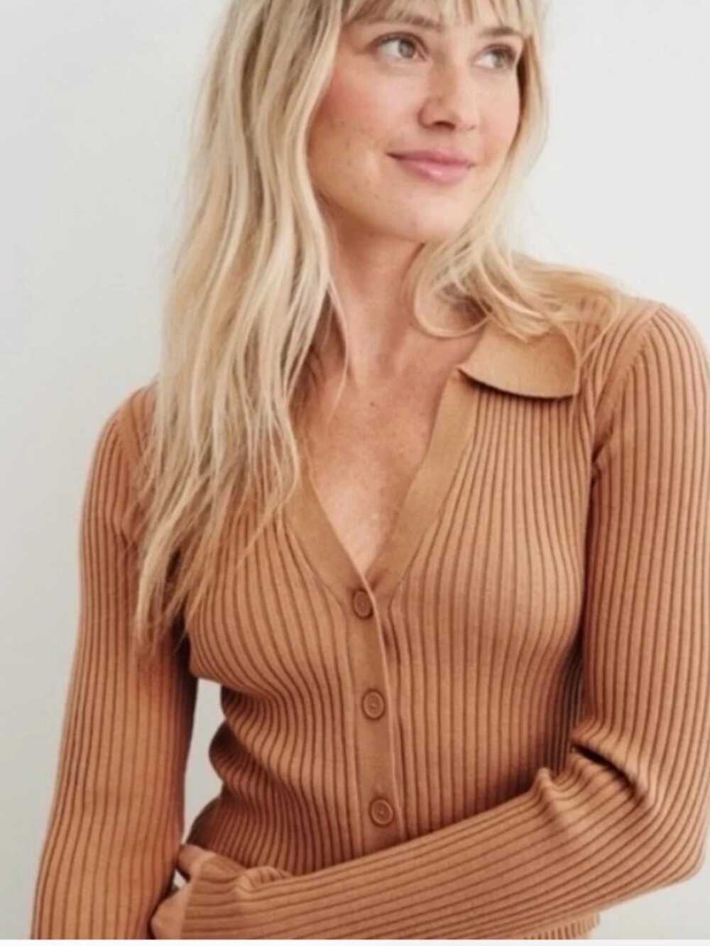 Aerie Ribbed Cardigan Sweater